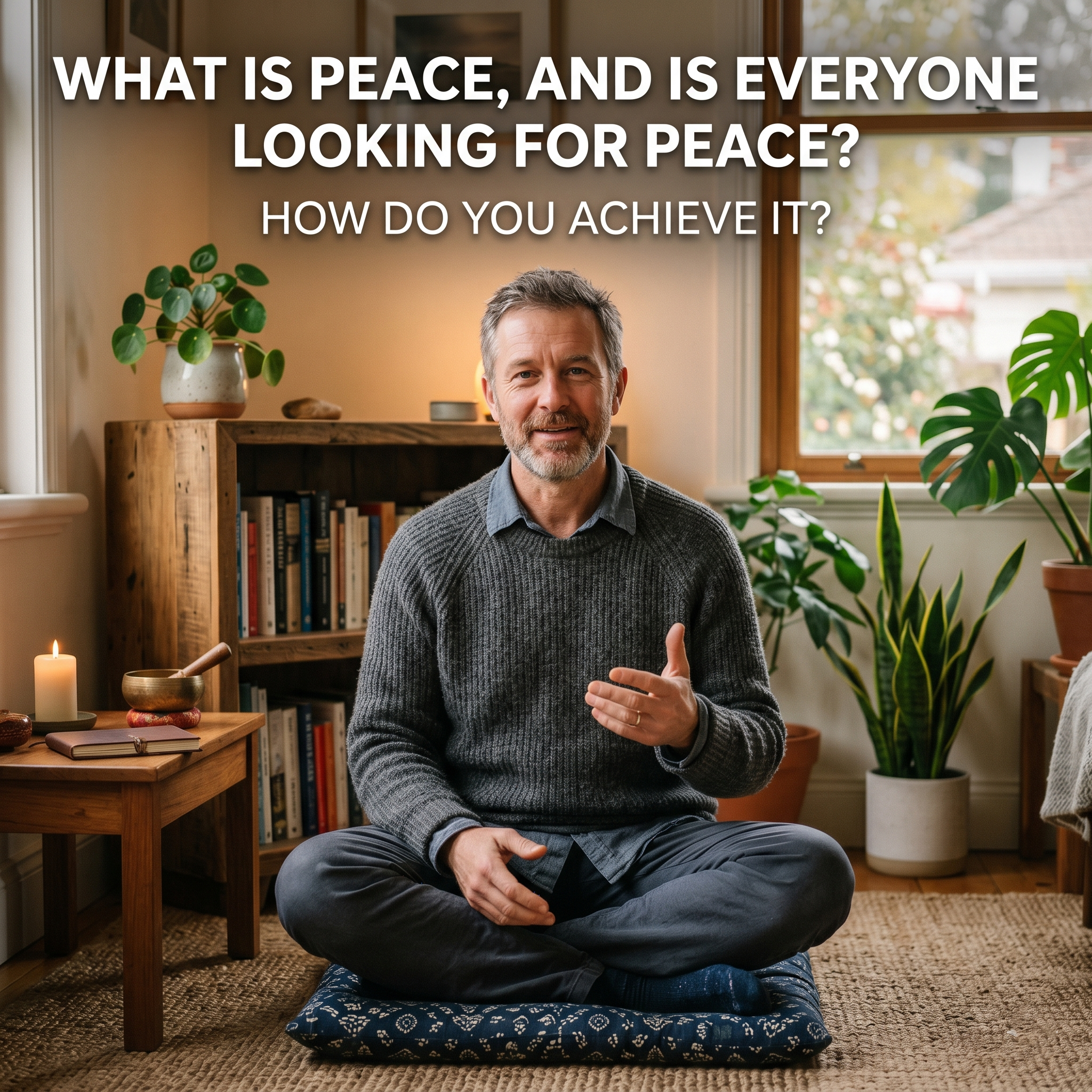What is peace, and is everyone looking for peace ? How do you achieve it ?